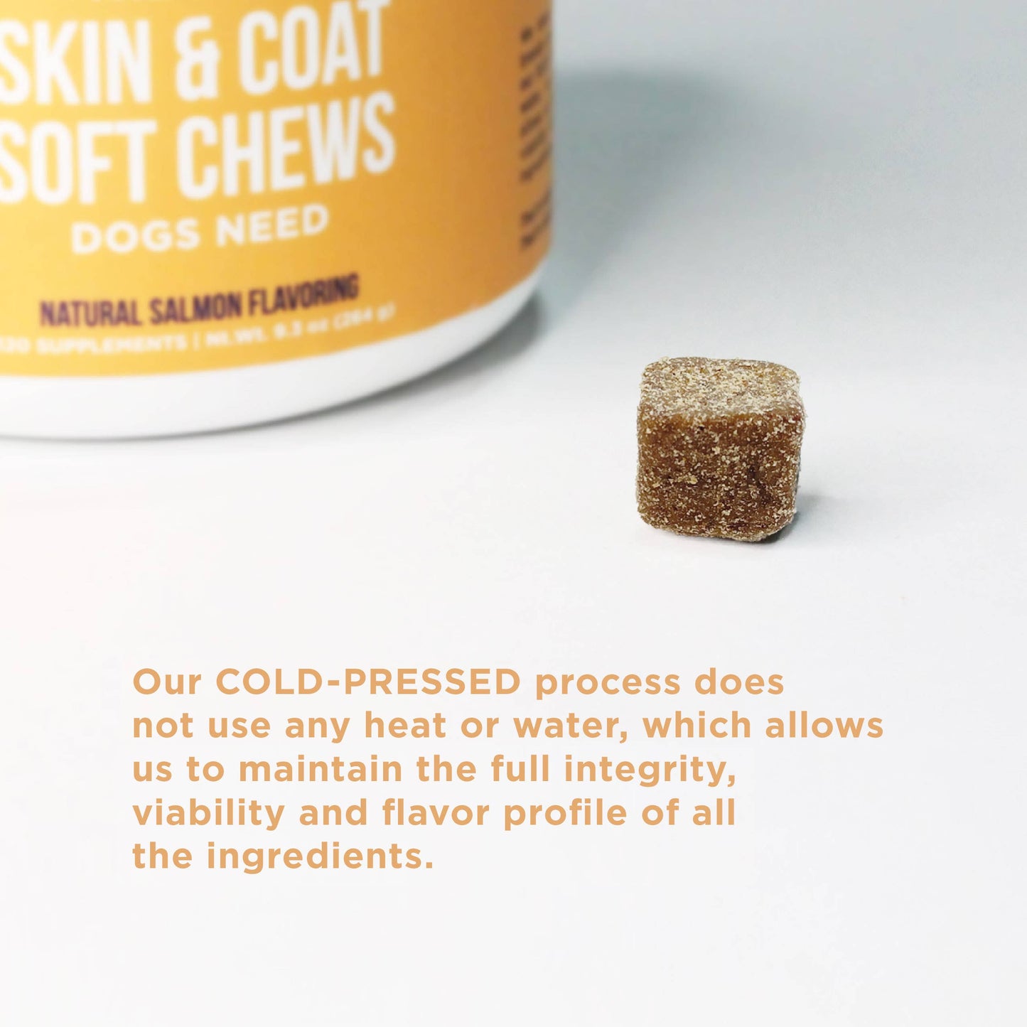 The Only Skin & Coat Soft Chews Dogs Need: 120 count jar