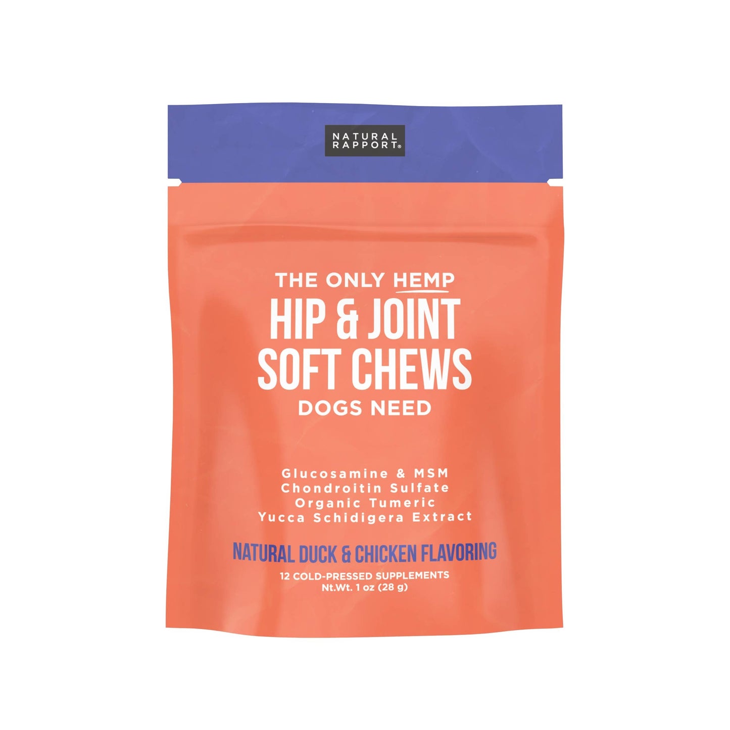 The Only Hemp Hip & Joint Soft Chews Dogs Need: 120 count jar