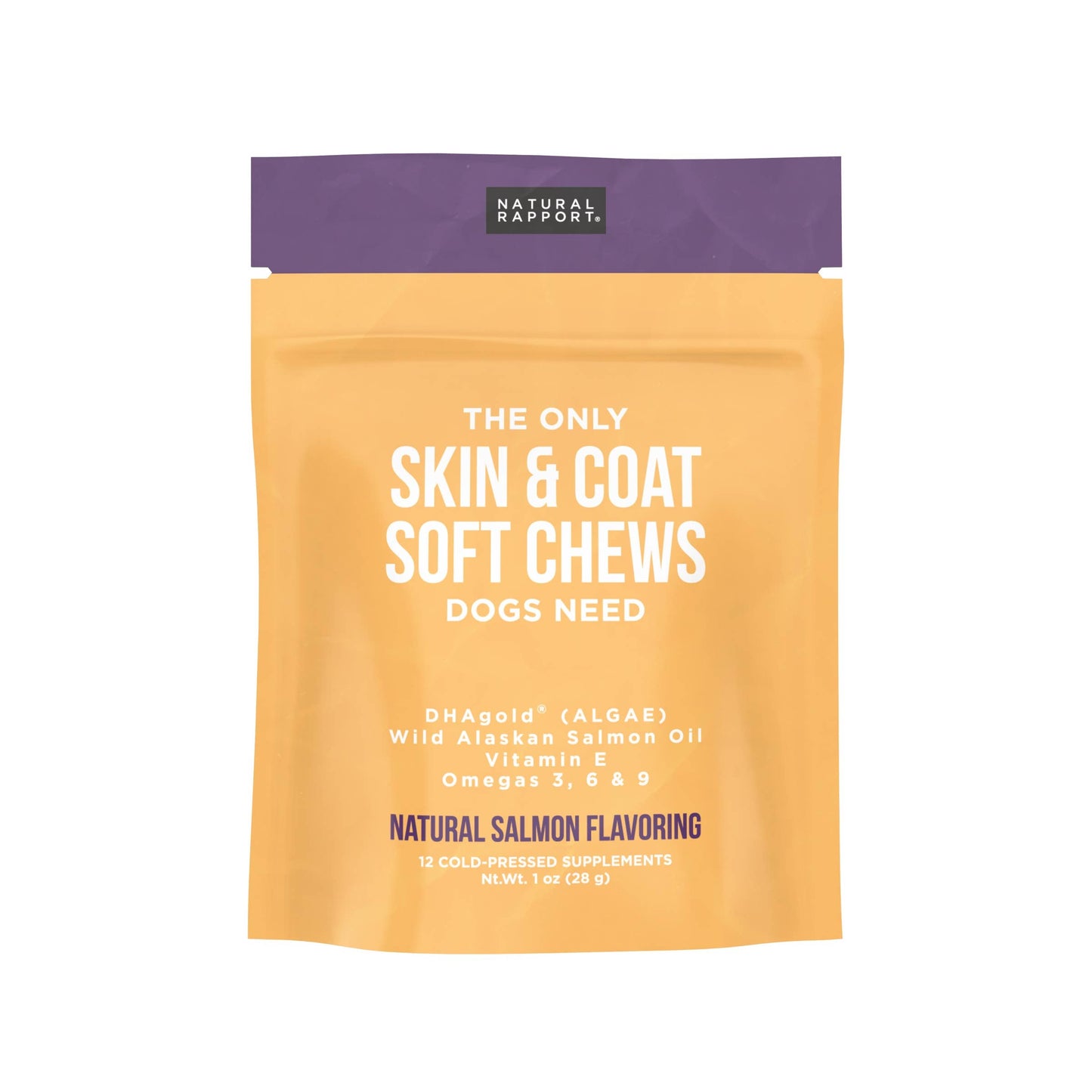 The Only Skin & Coat Soft Chews Dogs Need: 120 count jar