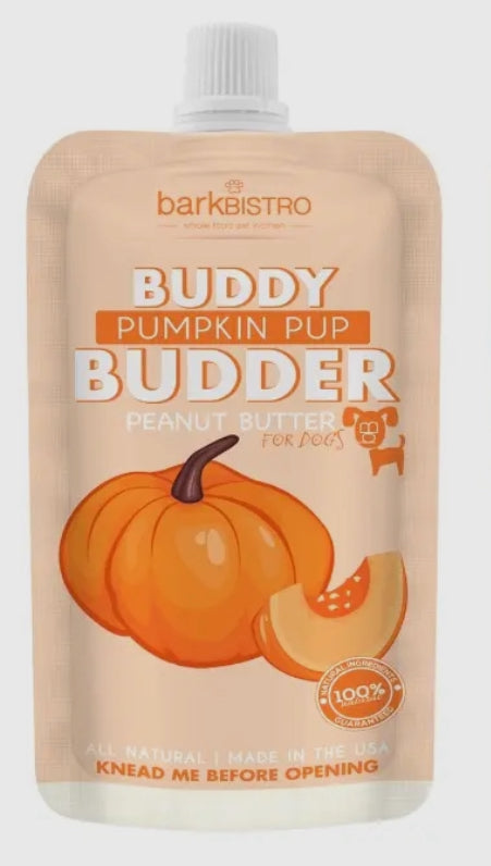 Buddy Budder - Dog Peanut Butter - 4oz Squeeze Packs ( 1 Unit - 6 Flavor Options)