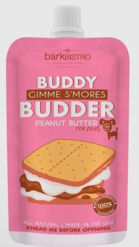 Buddy Budder - Dog Peanut Butter - 4oz Squeeze Packs ( 1 Unit - 6 Flavor Options)