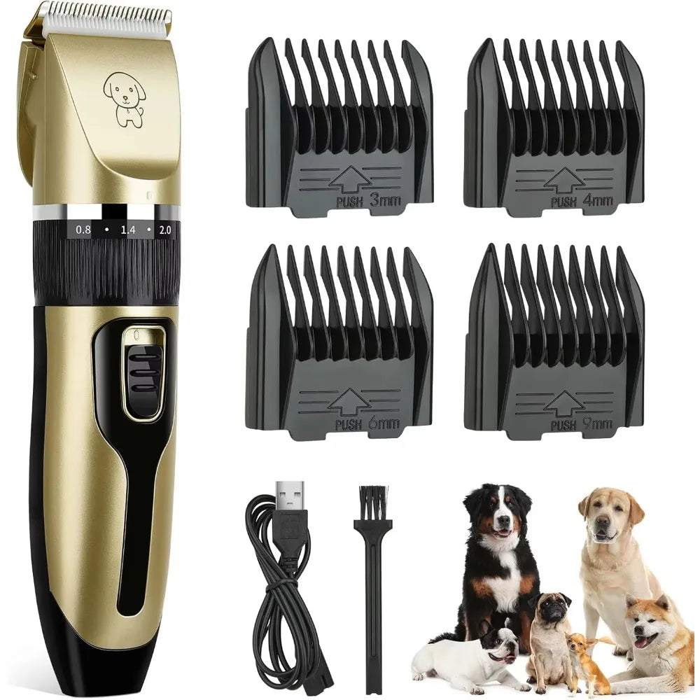 Dog Hair Clippers / Grooming Pet Cat Haircut Trimmer / Cordless Rechargeable