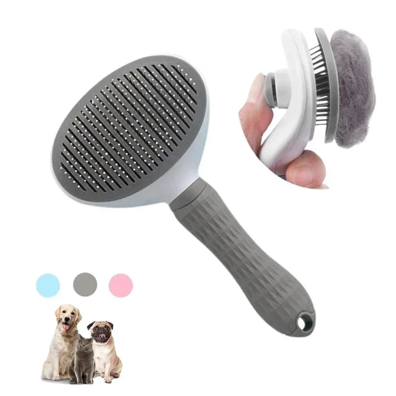 Pet Hair Brush / Dog & Cat Grooming / Stainless Steel Comb