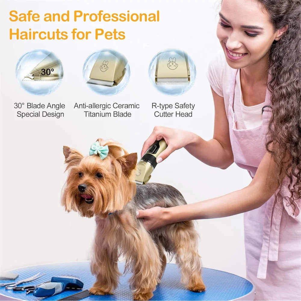 Dog Hair Clippers / Grooming Pet Cat Haircut Trimmer / Cordless Rechargeable