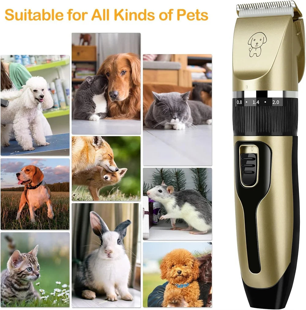 Dog Hair Clippers / Grooming Pet Cat Haircut Trimmer / Cordless Rechargeable