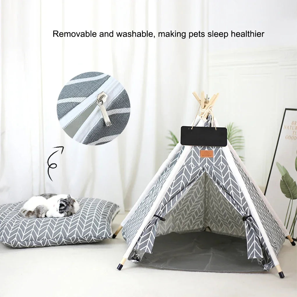 Give Your Pet the Ultimate Retreat with Our Cozy Pet Teepee!