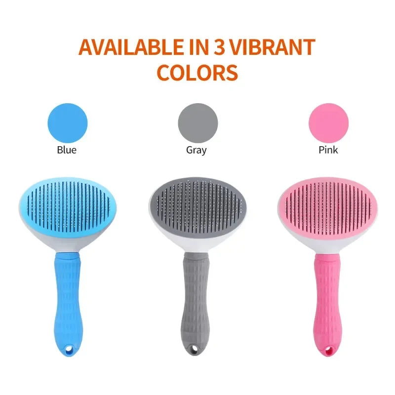 Pet Hair Brush / Dog & Cat Grooming / Stainless Steel Comb