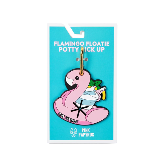 Flamingo Floatie Potty Pick Up | Waste Bag Holder | Poop Bag